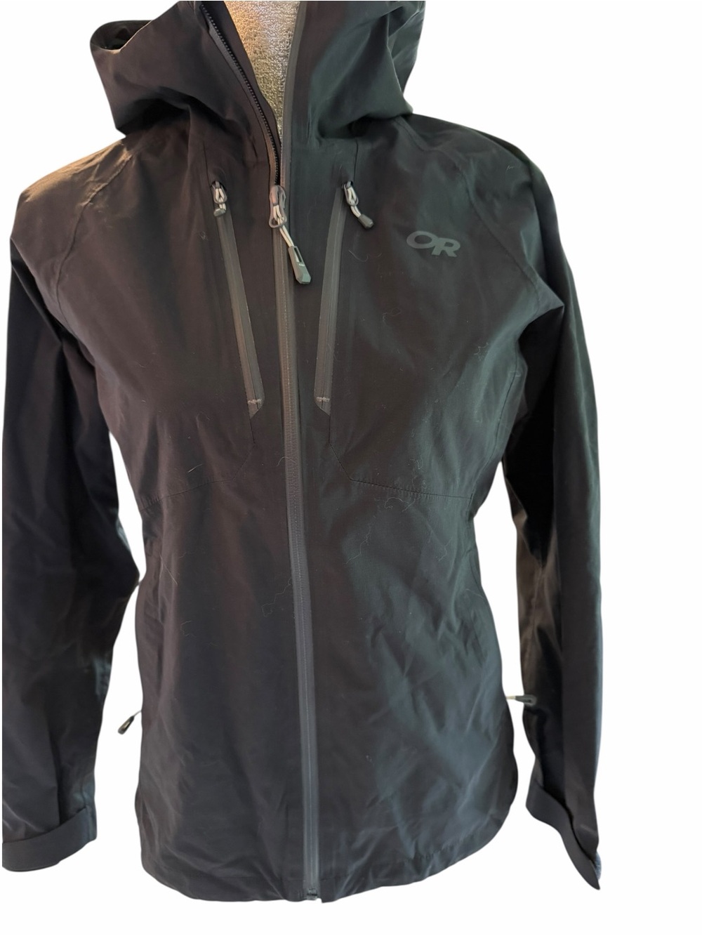 Outdoor Research Black 3L Waterproof Hooded Shell Jacket
